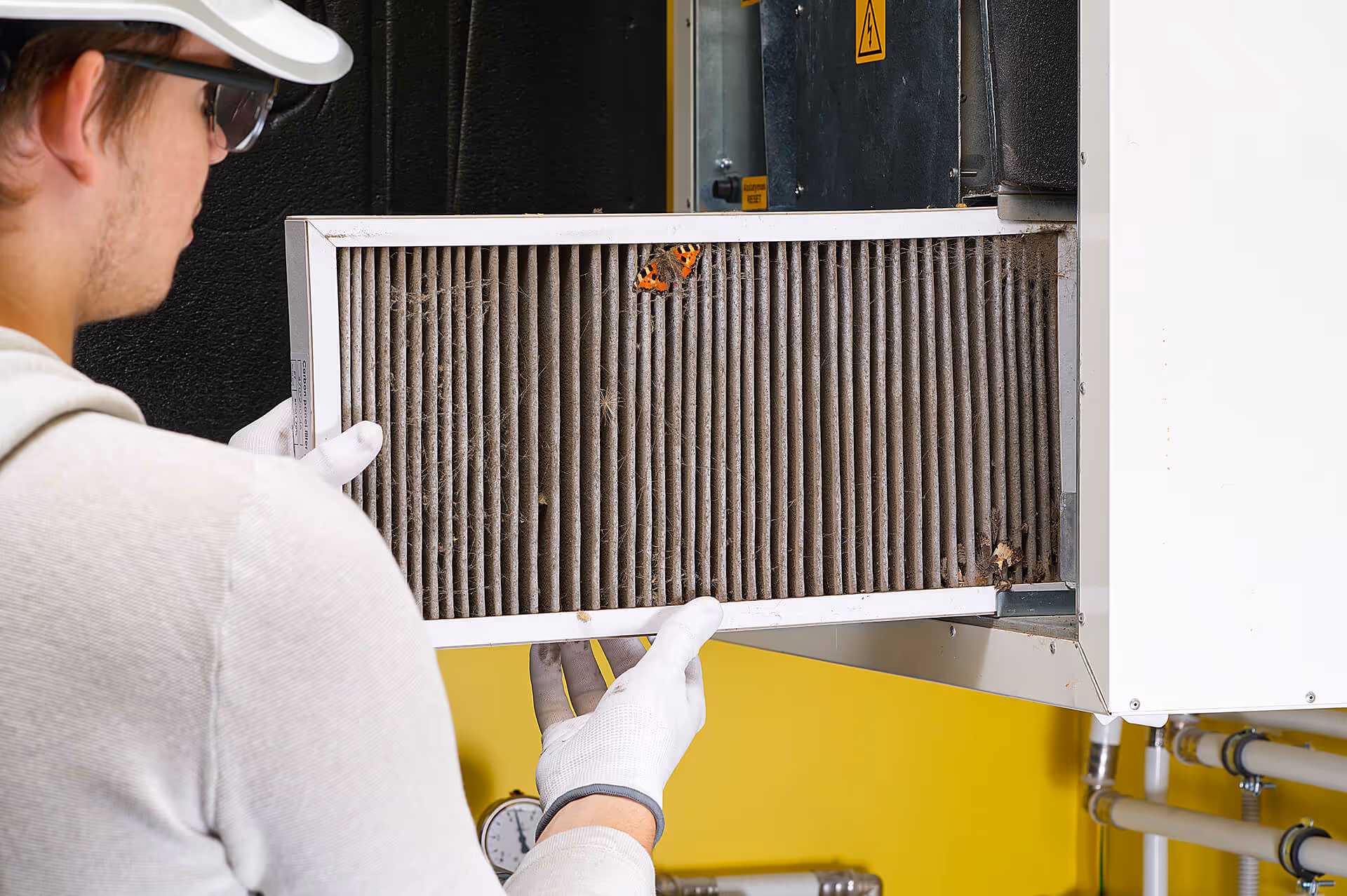 replacing filter in the central ventilation system